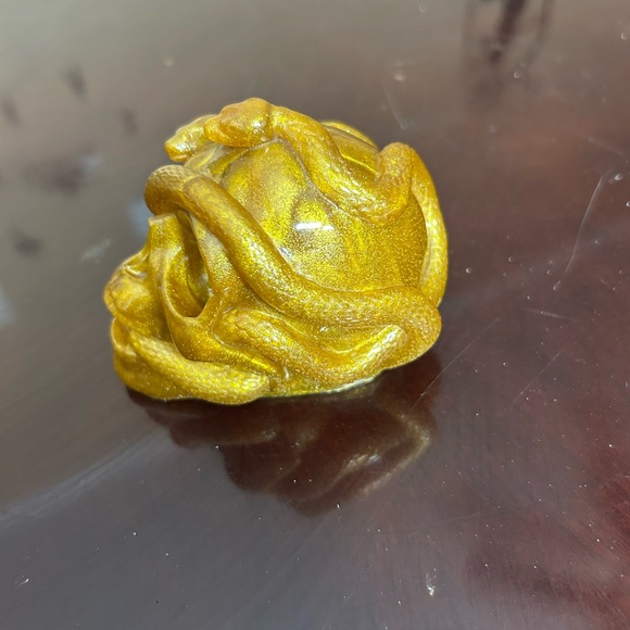Gold Snake Reptile Decor - Picture 1 of 5